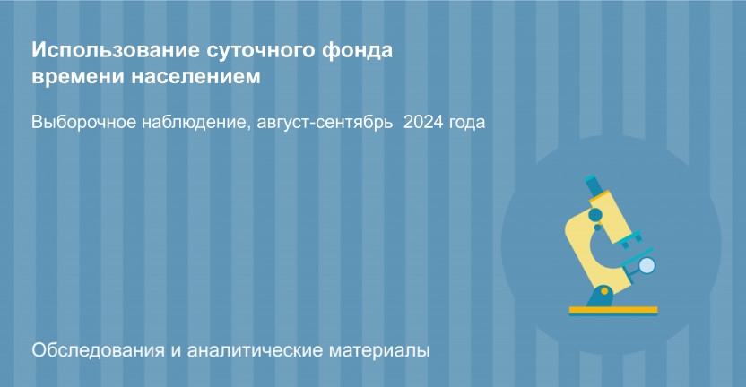 О Выборочном наблюдении использования суточного фонда времени населением в 2024 году.